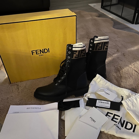 SOLD*** FENDI combat boots - Picture 1 of 3